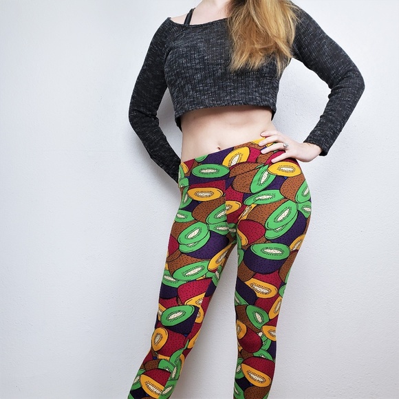 Lularoe Colored Kiwi Leggings (MAKE AN OFFER) - Picture 3 of 8